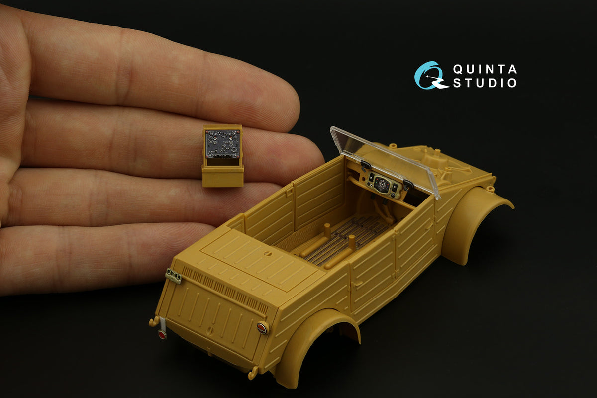 Kubelwagen typ 82 3D-Printed coloured Interior on decal paper (designed to be used with Italeri, Modelist and Revell kits)