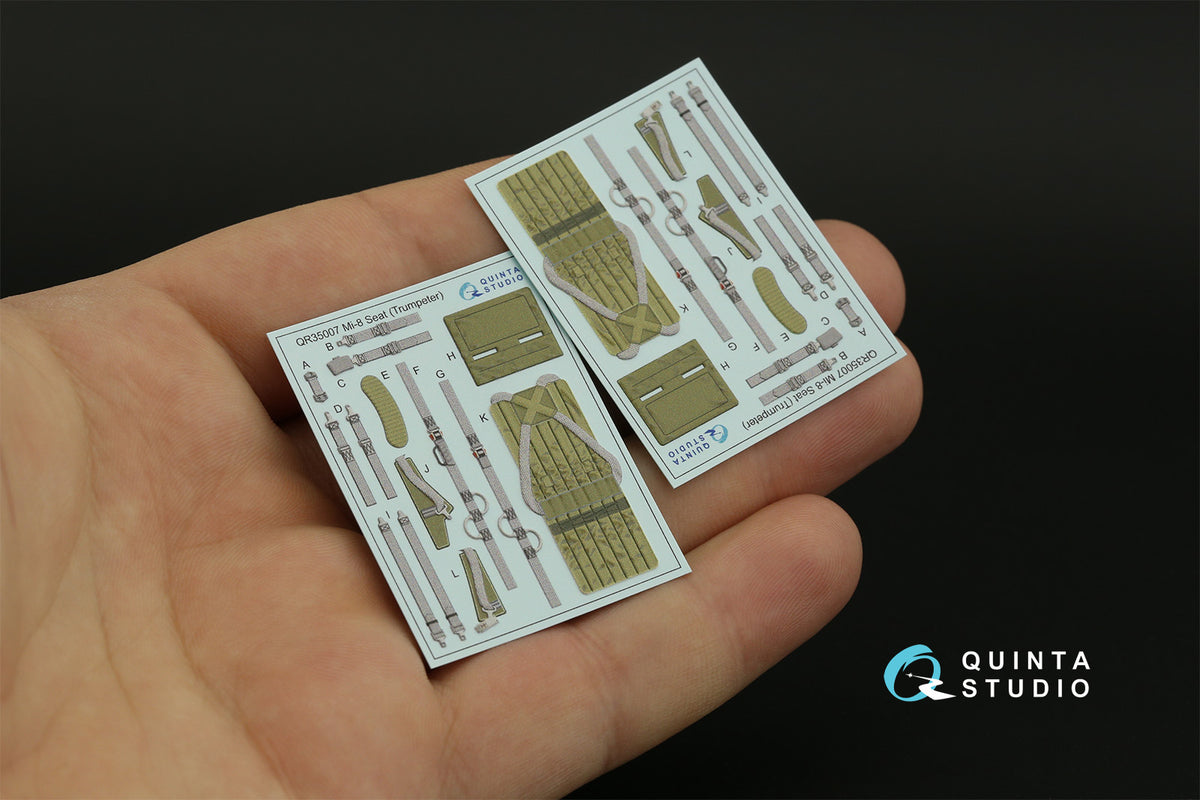 Mil Mi-8MT 3D-Printed coloured Interior on decal paper (designed to be used with Trumpeter kits)