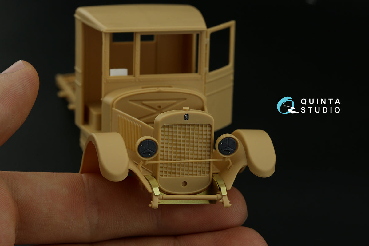 Soviet ZiS-5 3D-Printed coloured Interior on decal paper (designed to be used with Hobby Boss and Zvezda kits))