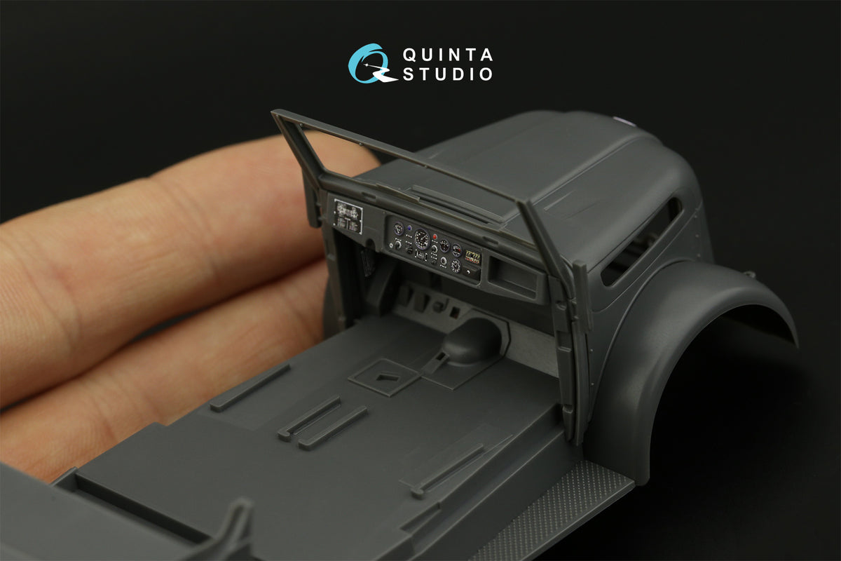 Steyr 1500A 3D-Printed coloured Interior on decal paper (designed to be used with Tamiya kits)