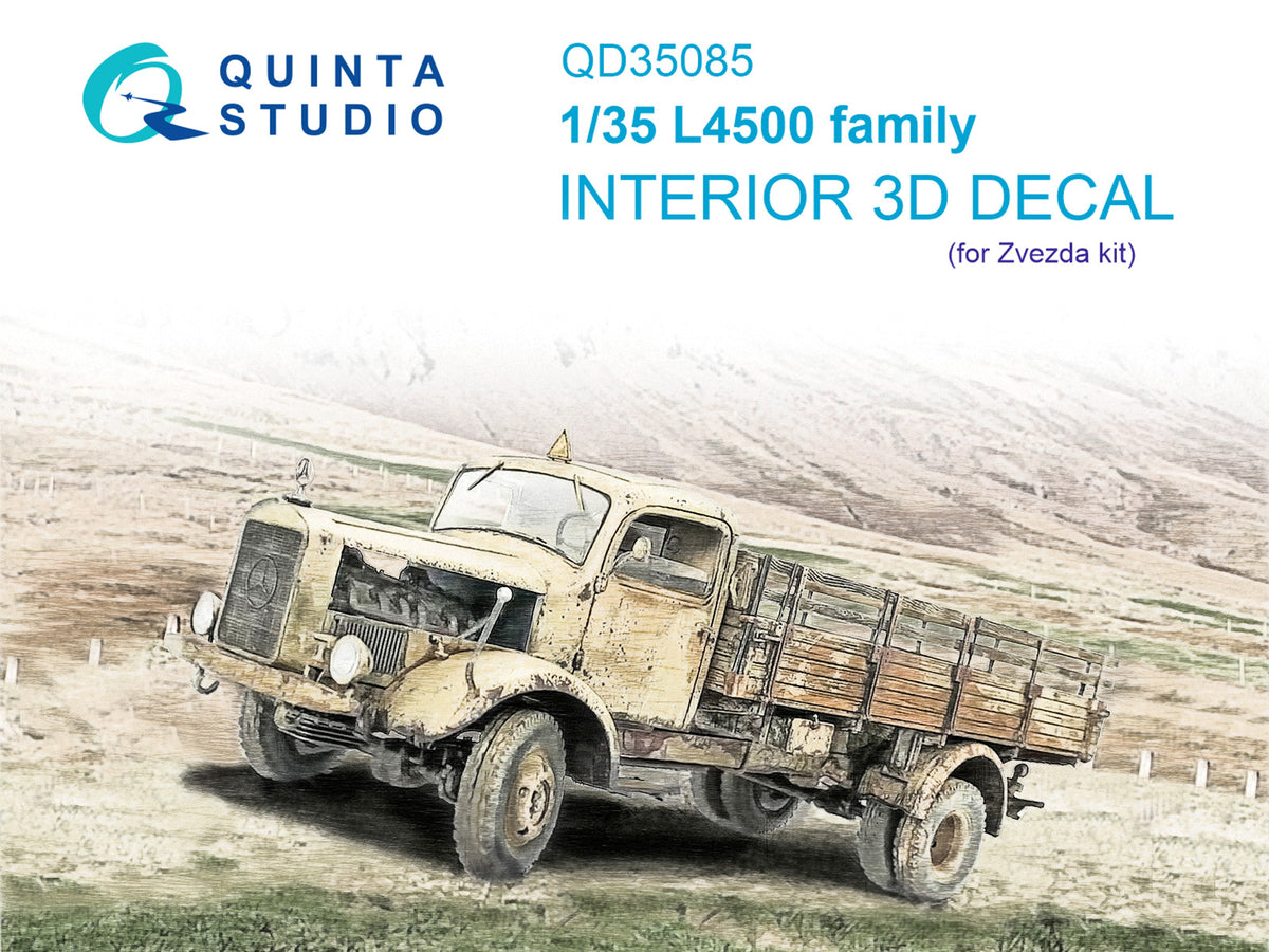 L4500 family (3D-Printed) & coloured Interior on decal paper(designed to be used with Zvezda kits)
