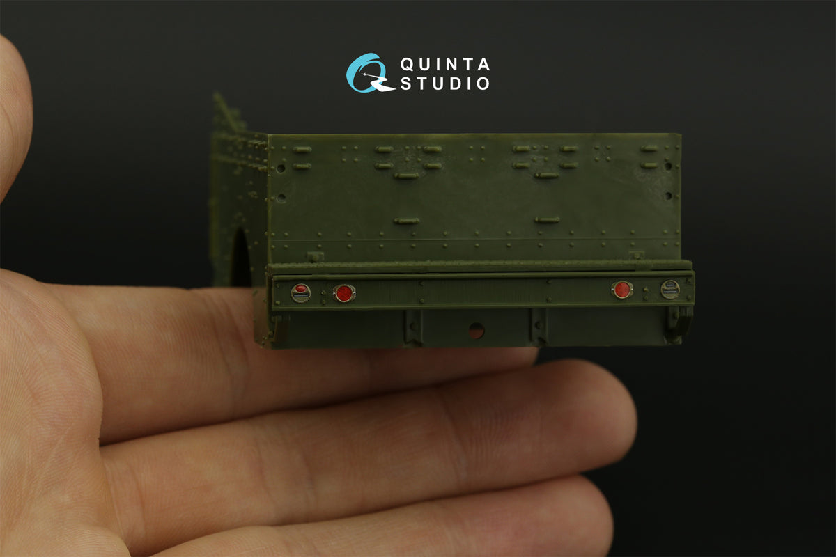 M3A1 Scout 3D-Printed coloured Interior on decal paper (designed to be used with Zvezda kits)