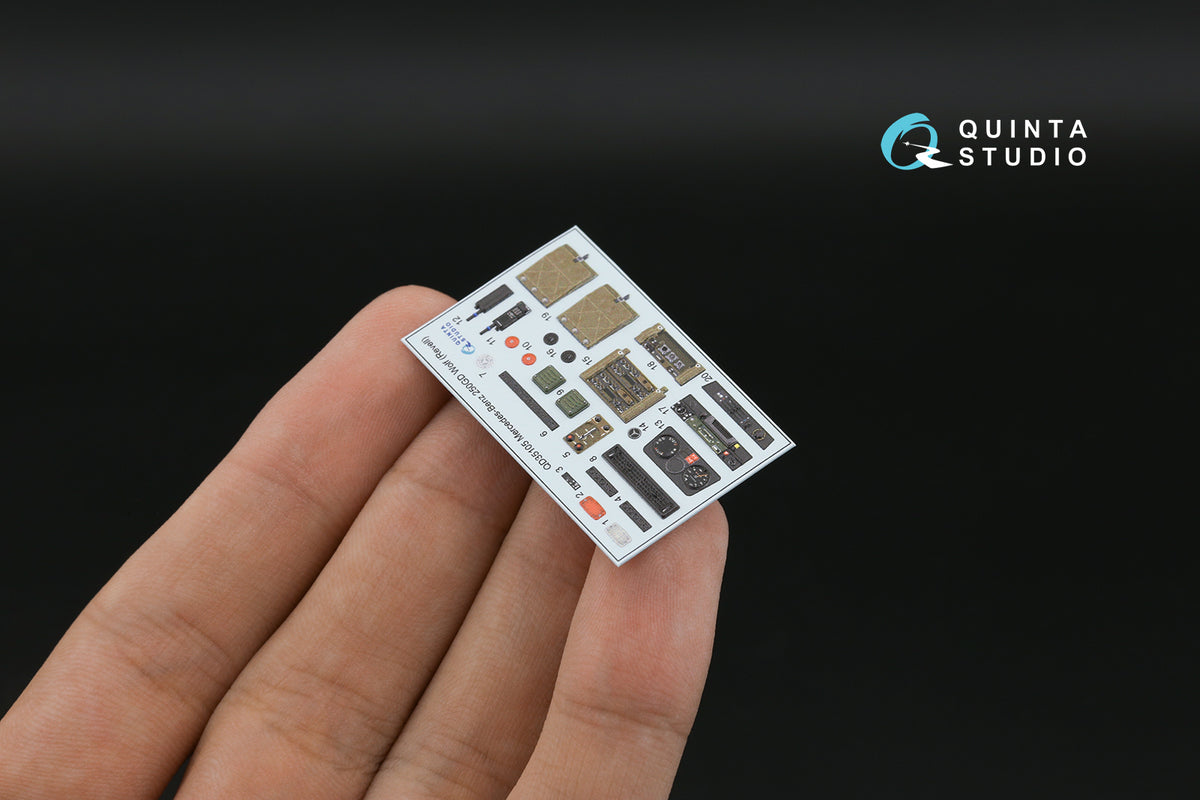 Mercedes-Benz 250GD Wolf 3D-Printed coloured Interior on decal paper (designed to be used with Revell kits)