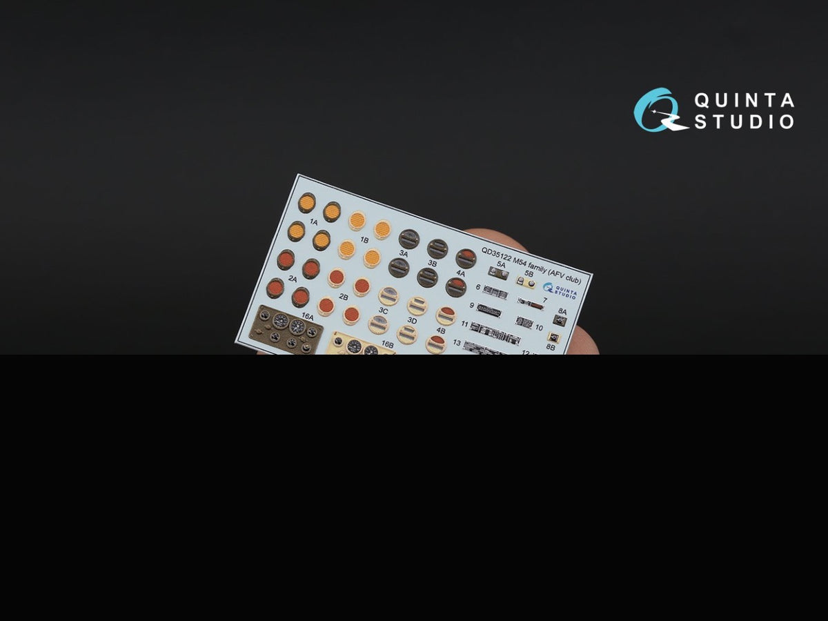 M54 Family 3D-Printed coloured Interior on decal paper (designed to be used with AFV Club kits) [some parts maybe used on the M54A2 5-ton gun truck]