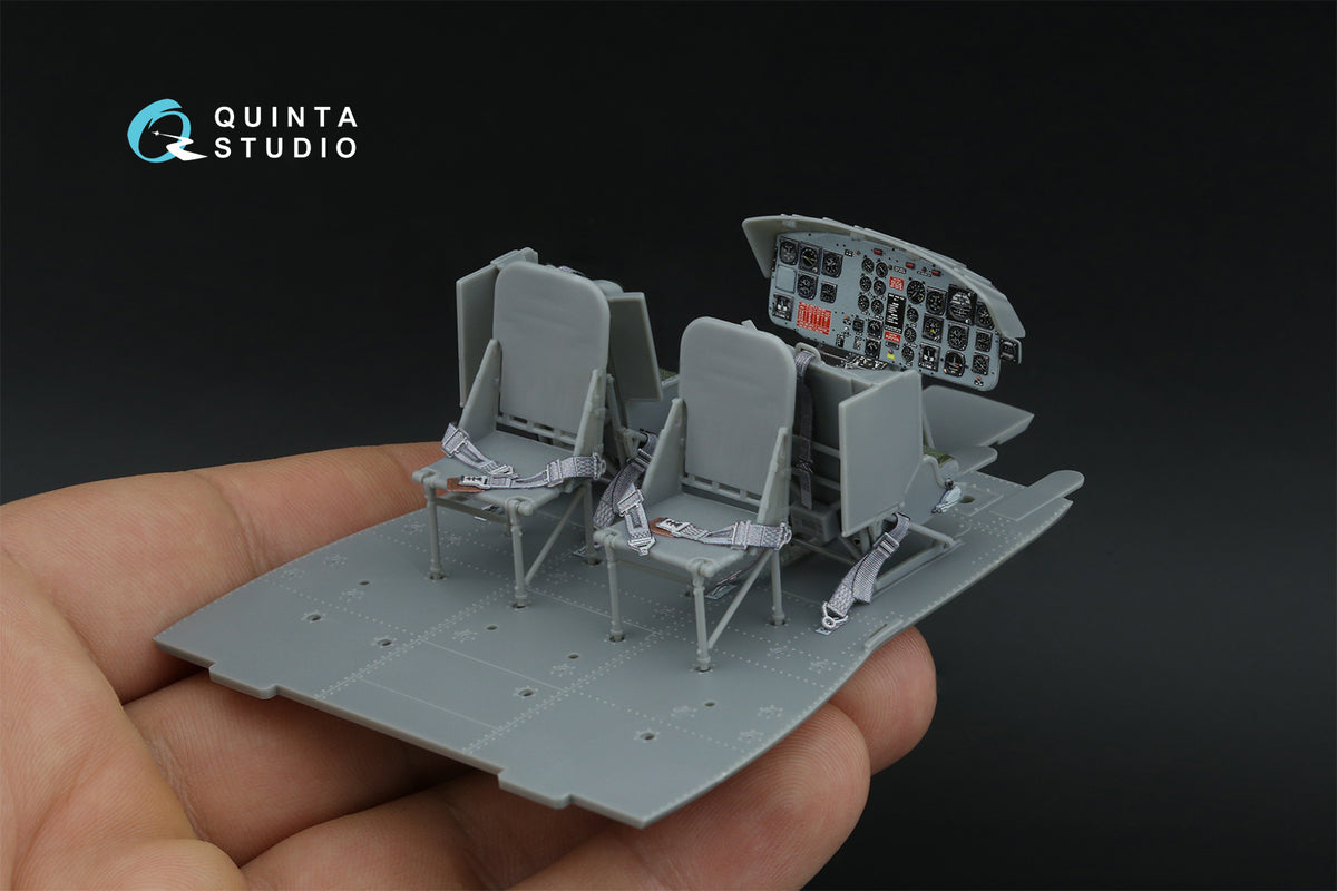 Bell UH-1B 3D-Printed & coloured Interior on decal paper (designed to be used with Trumpeter kits)