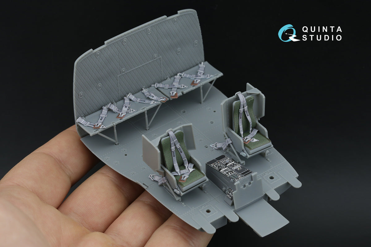 Bell UH-1B 3D-Printed & coloured Interior on decal paper (designed to be used with Trumpeter kits)
