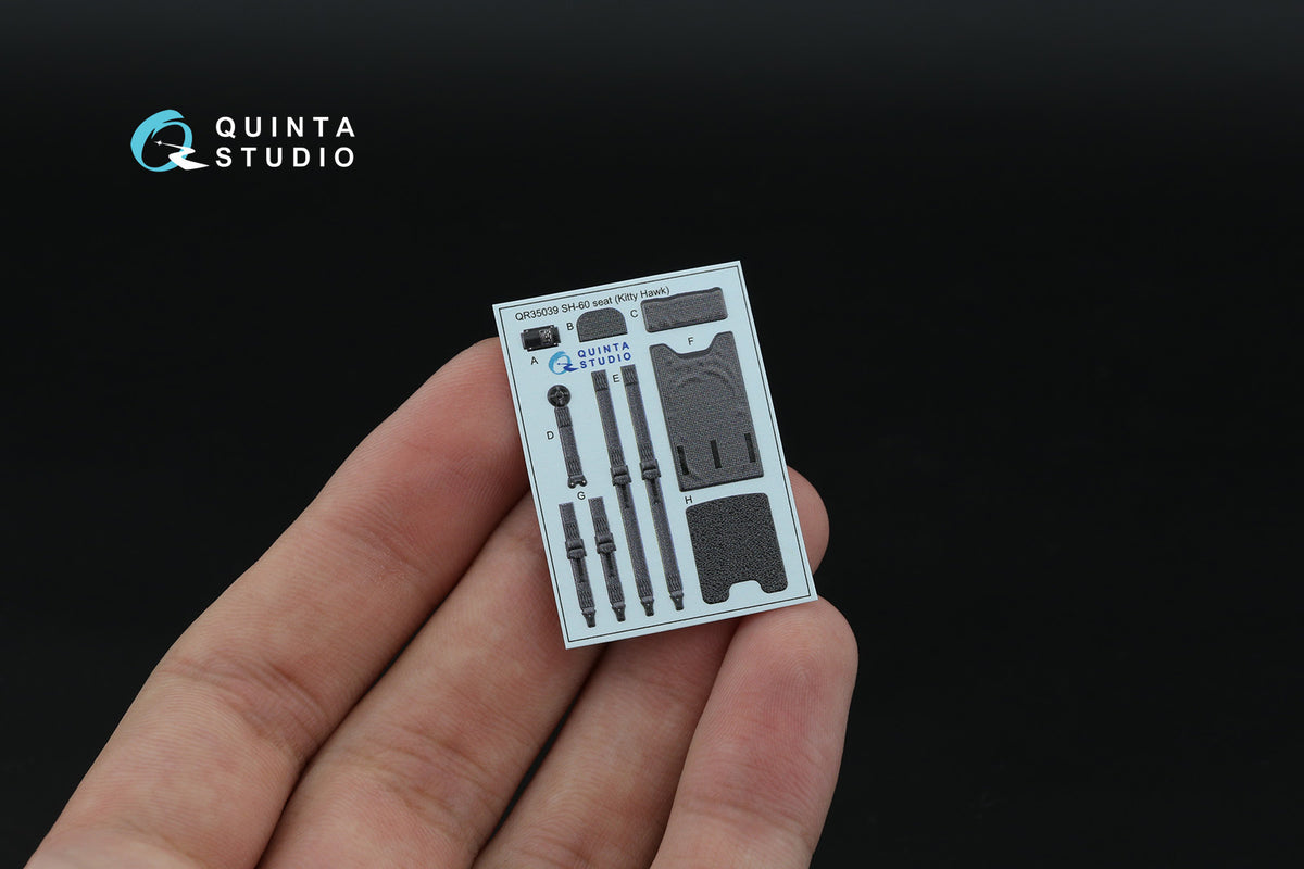 Sikorsky MH-60R Seahawk 3D-Printed & coloured Interior on decal paper (designed to be used with Kitty Hawk Models kits)