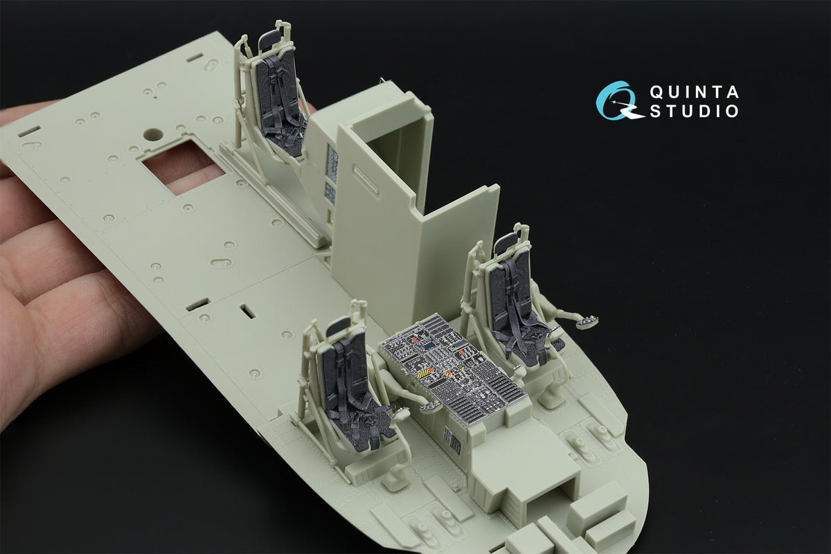 Sikorsky MH-60R Seahawk 3D-Printed & coloured Interior on decal paper (designed to be used with Kitty Hawk Models kits)