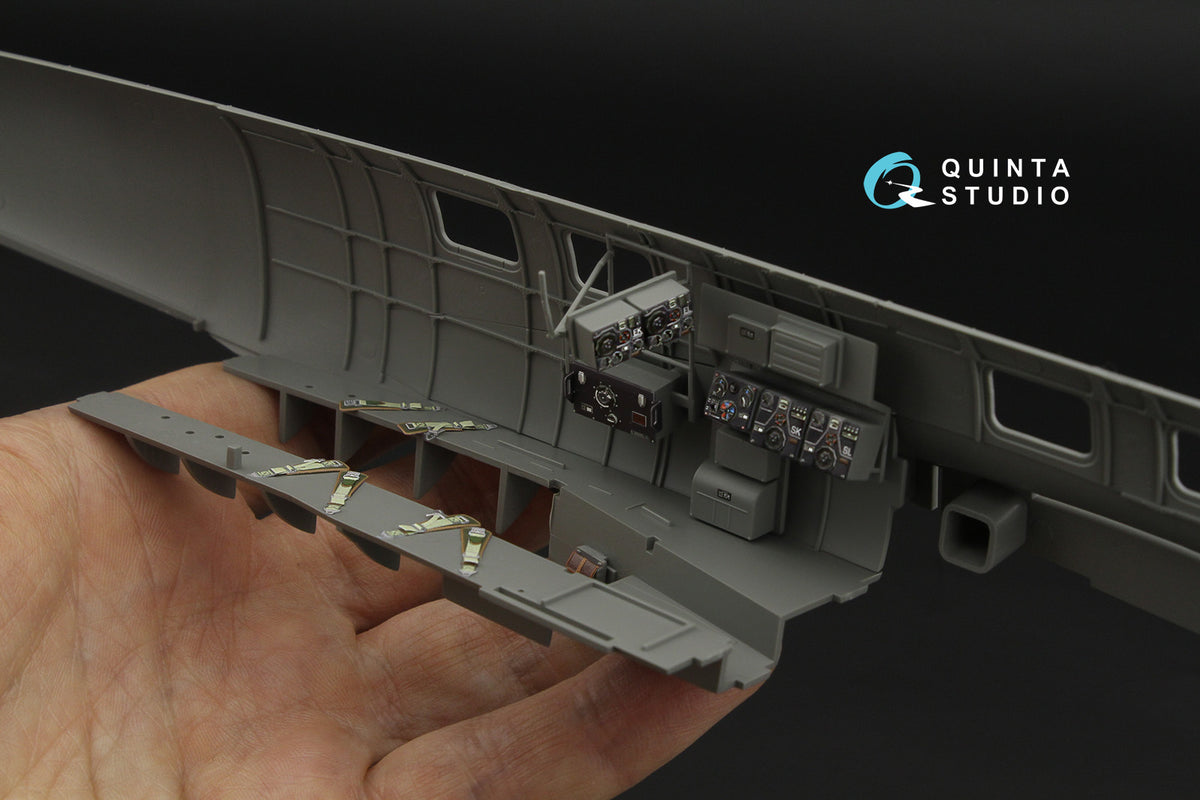 Heinkel He-111H-6 3D-Printed & coloured Interior on decal paper  (designed to be used with Border Model kits)