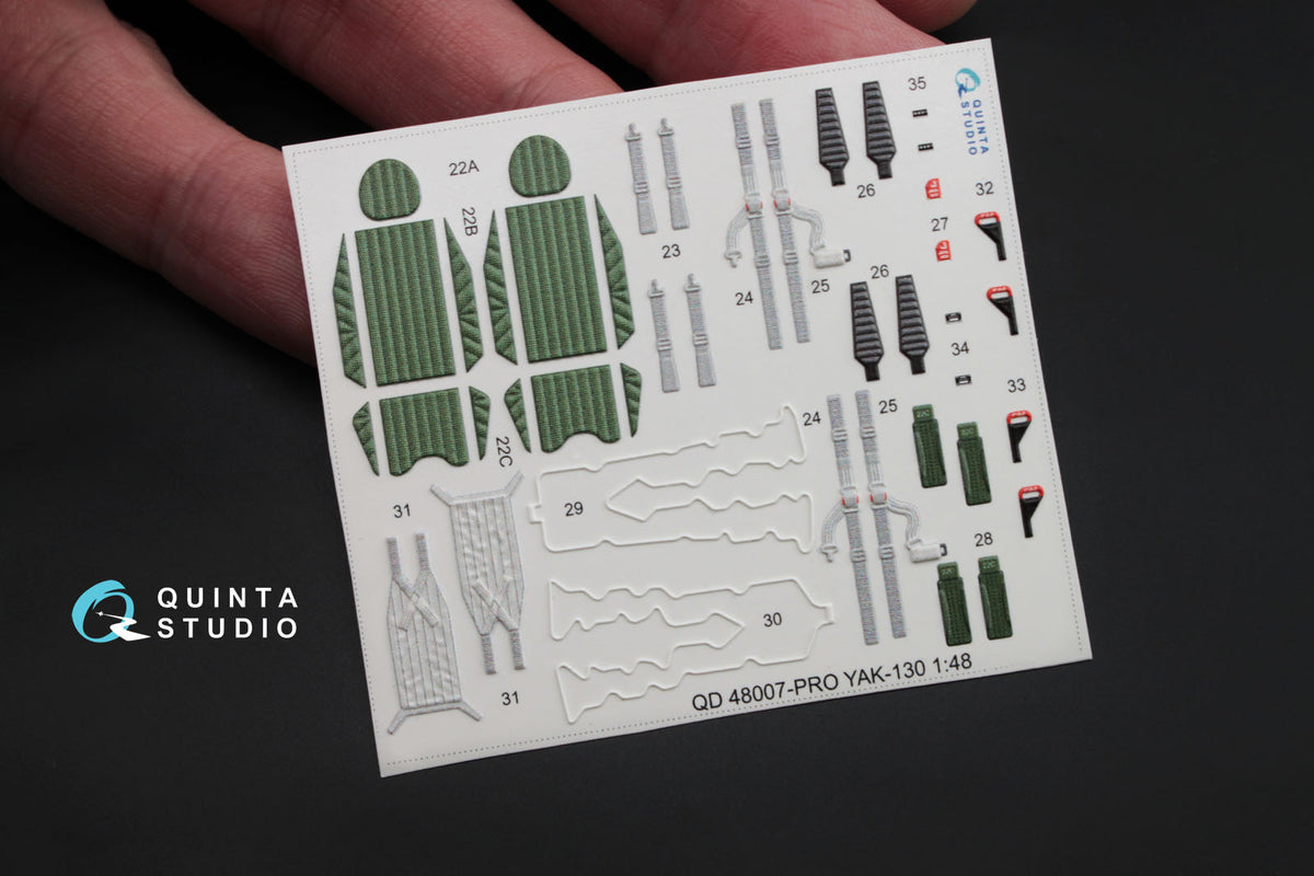 Yakovlev Yak-140 3D-Printed coloured Interior on decal paper (designed to be used with Zvezda kits) (reissued QD48007-Pro)