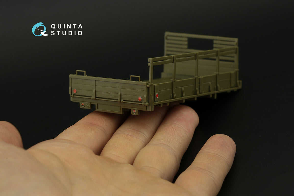 GMC CCKW 353 (open cab) 3D-Printed coloured Interior on decal paper (designed to be used with Tamiya kits)