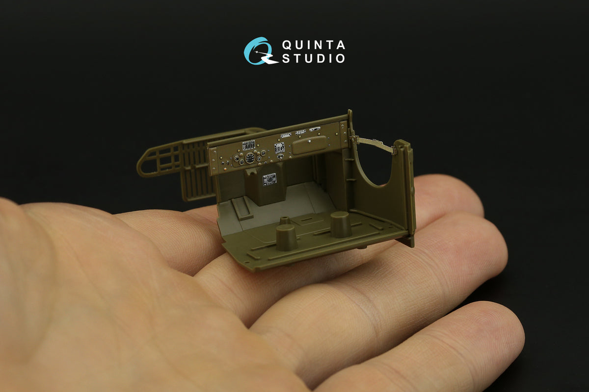 GMC CCKW 353 (open cab) 3D-Printed coloured Interior on decal paper (designed to be used with Tamiya kits)