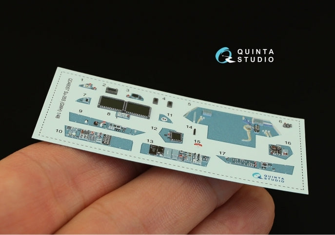 Sukhoi Su-35S 3D-Printed coloured Interior on decal paper (designed to be used with Great Wall Hobby kits)