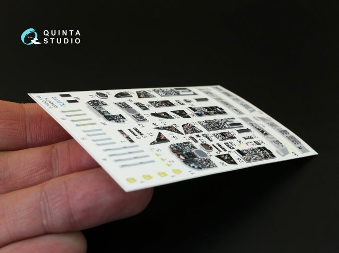 Republic F-105G Thunderchief 3D-Printed coloured Interior on decal paper (designed to be used with Hobby Boss kits)