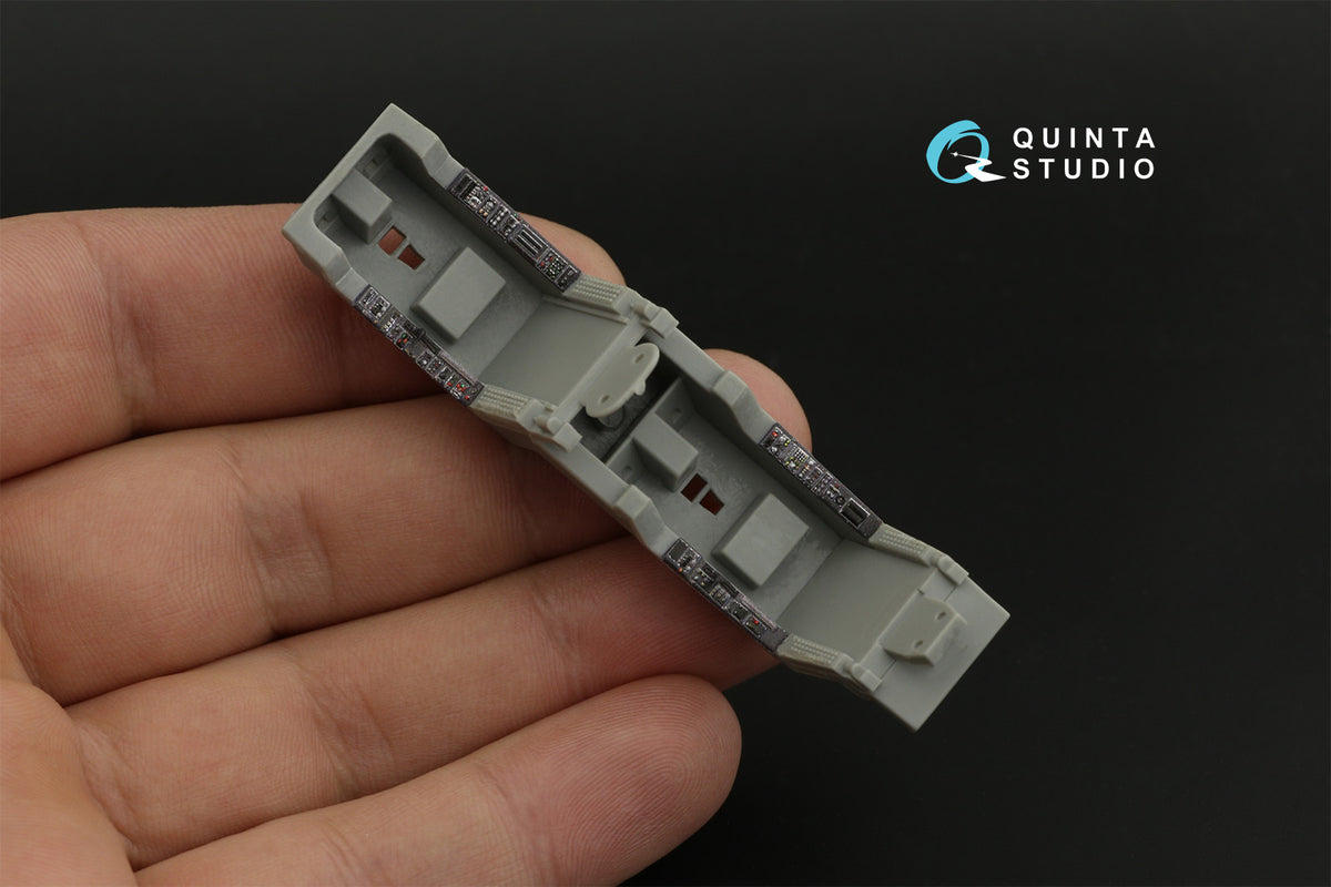 Dassault_Mirage 2000N 3D-Printed coloured Interior on decal paper (designed to be used with Kinetic Model kits)