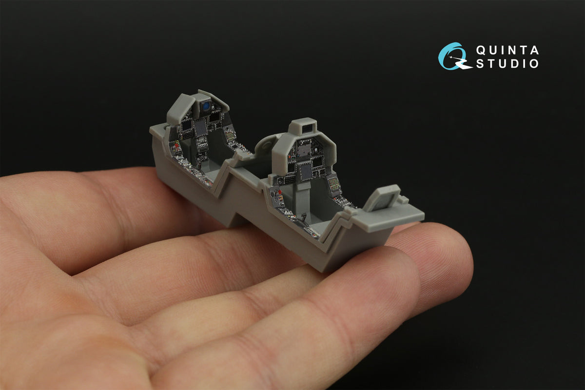 Dassault_Mirage 2000-5B 3D-Printed coloured Interior on decal paper (designed to be used with Kinetic Model kits)