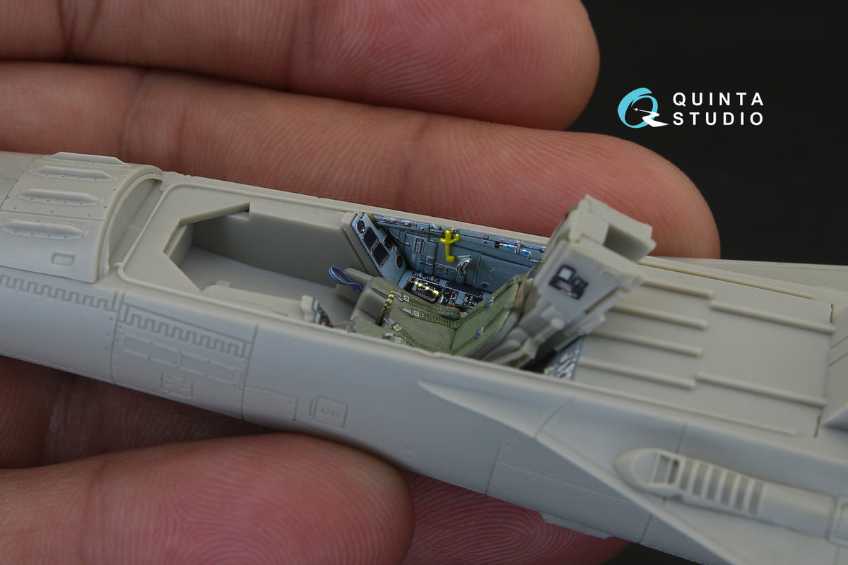IDF F-CK-1C (Single Seat) 3D-Printed coloured Interior on decal paper (designed to be used with AFV Club kits)