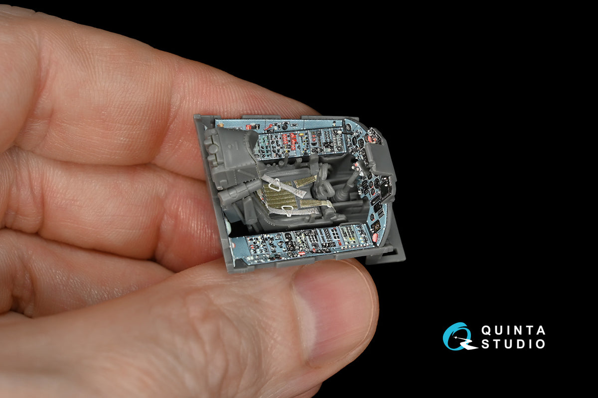 Sukhoi Su-27 Flanker 3D-Printed coloured Interior on decal paper (designed to be used with Great Wall Hobby kits)