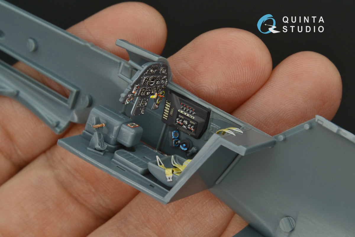 Messerschmitt Bf-109G-10 3D-Printed coloured Interior on decal paper (designed to be used with Eduard kits)