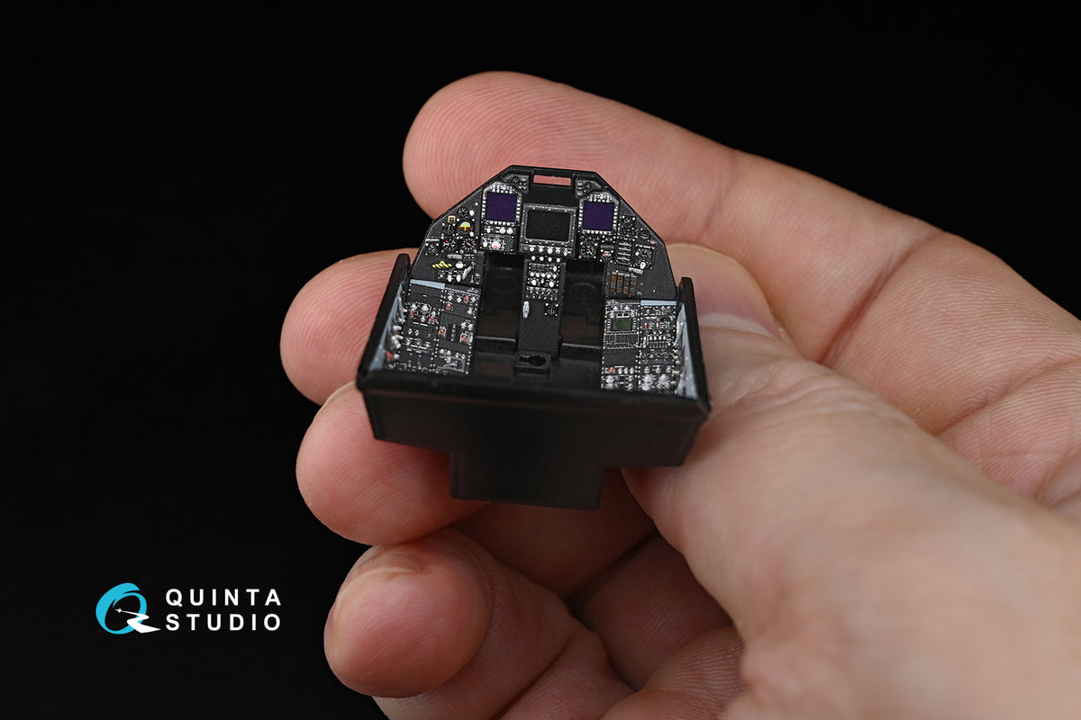 Lockheed F-117A Nighthawk 3D-Printed coloured Interior on decal paper (designed to be used with Tamiya kits)