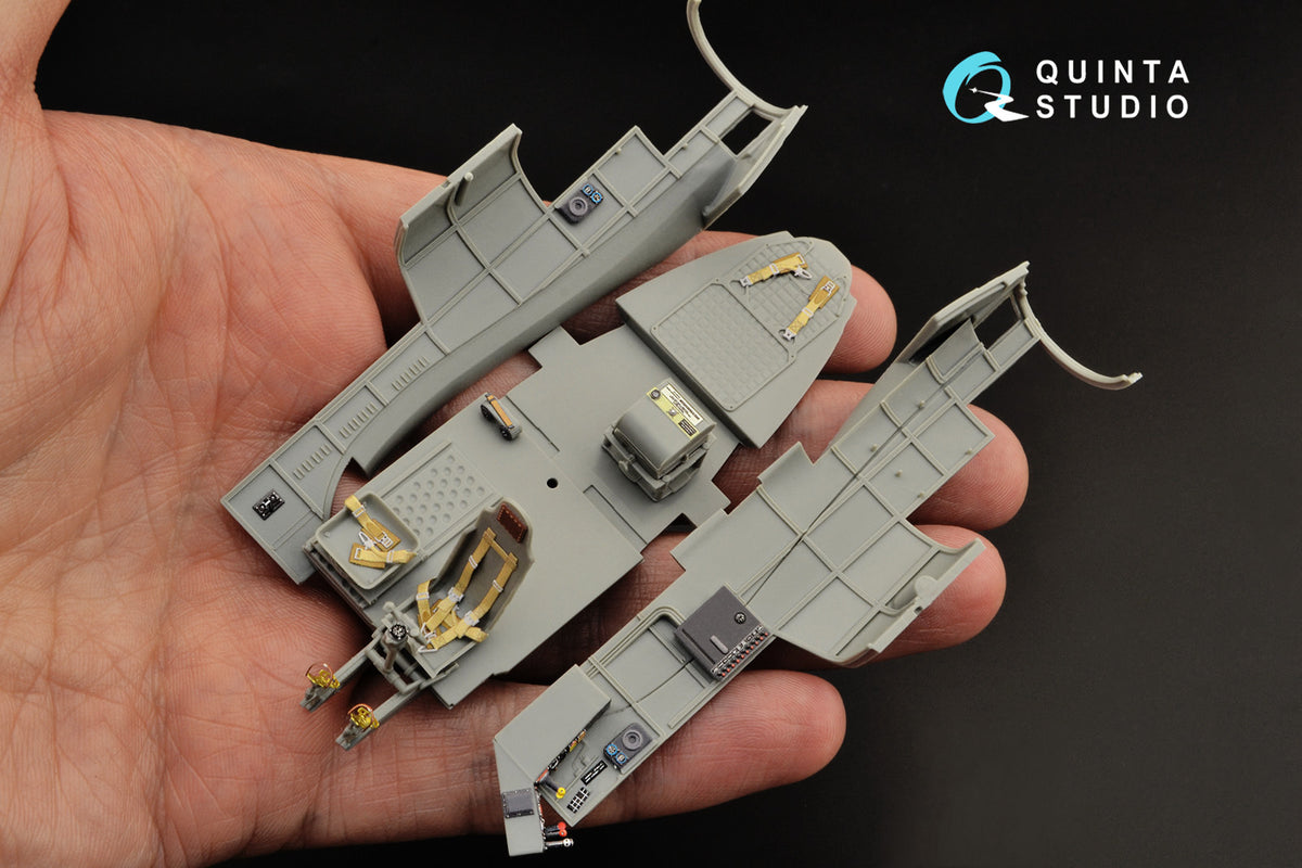 Focke-Wulf Fw-189A 3D-Printed coloured Interior on decal paper (designed to be used with Great Wall Hobby kits)