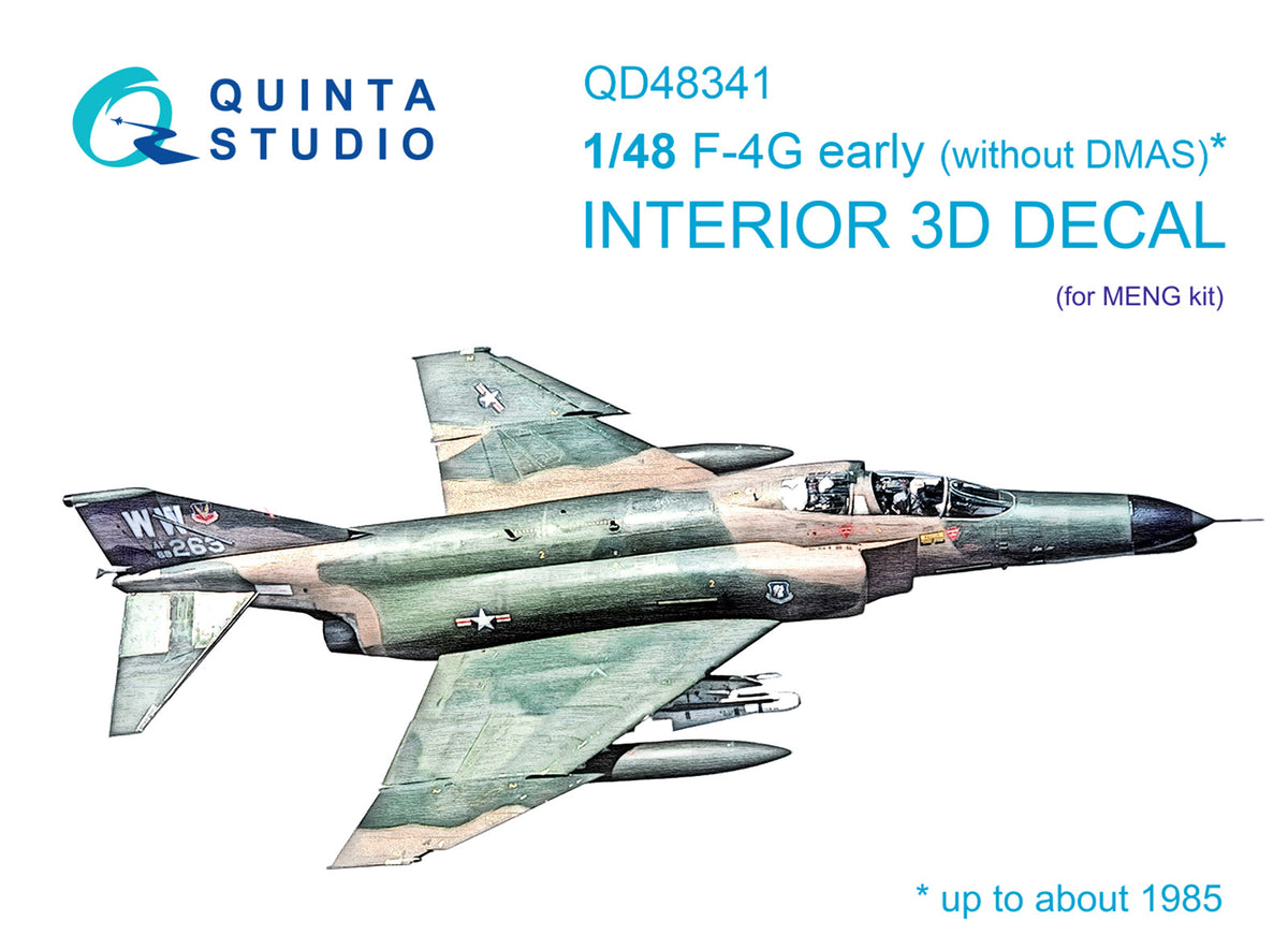 McDonnell F-4G Phantom early 3D-Printed coloured Interior on decal paper (designed to be used with Meng Model kits)(designed to be used with Meng Model kits)[F-4G]