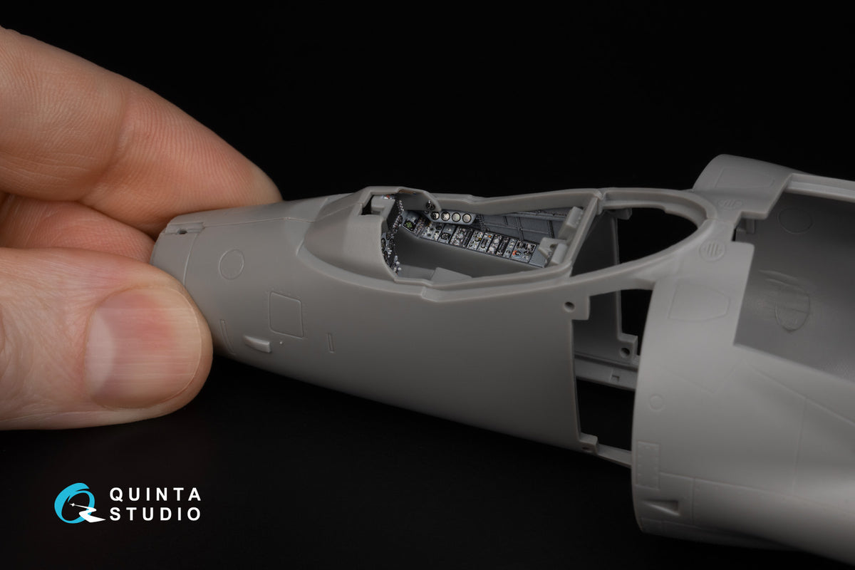 BAe Sea Harrier FRS.1 3D-Printed coloured Interior on decal paper (designed to be used with Kinetic Model kits)