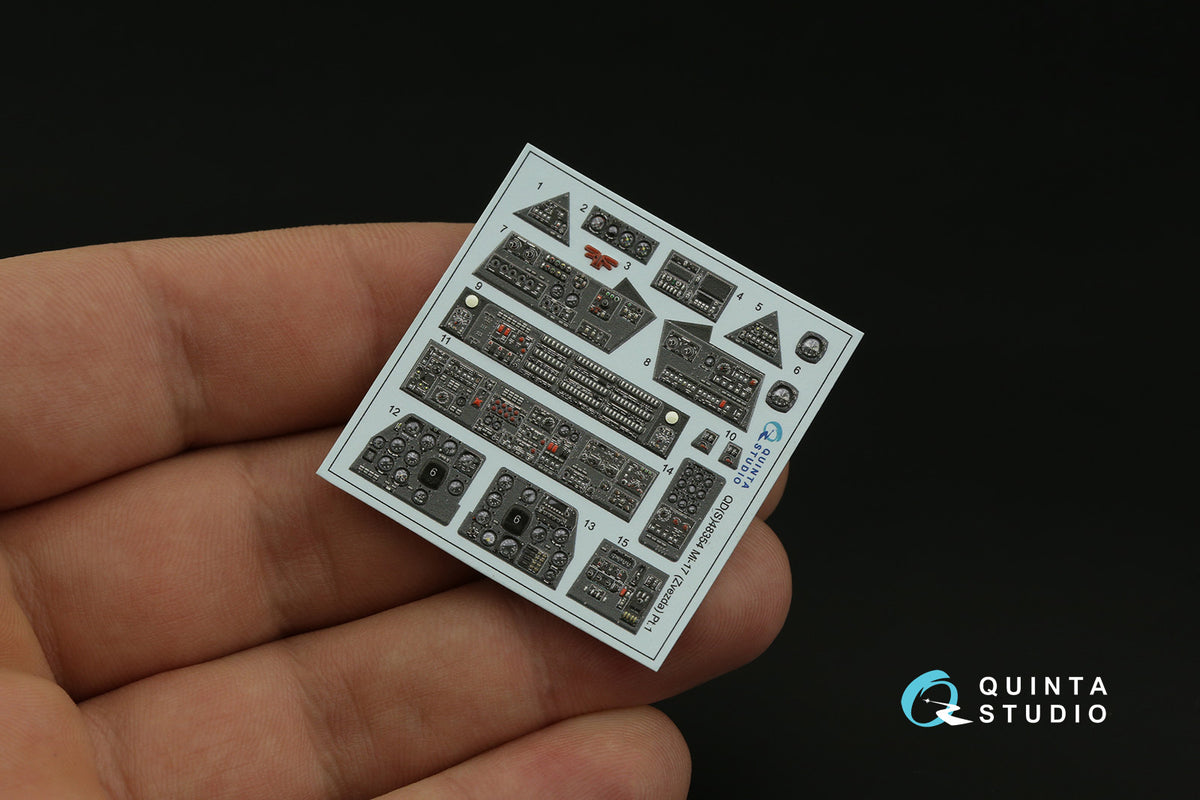 Mil Mi-17 (Mi-8MT Export version) 3D-Printed coloured Interior on decal paper (designed to be used with Zvezda kits)