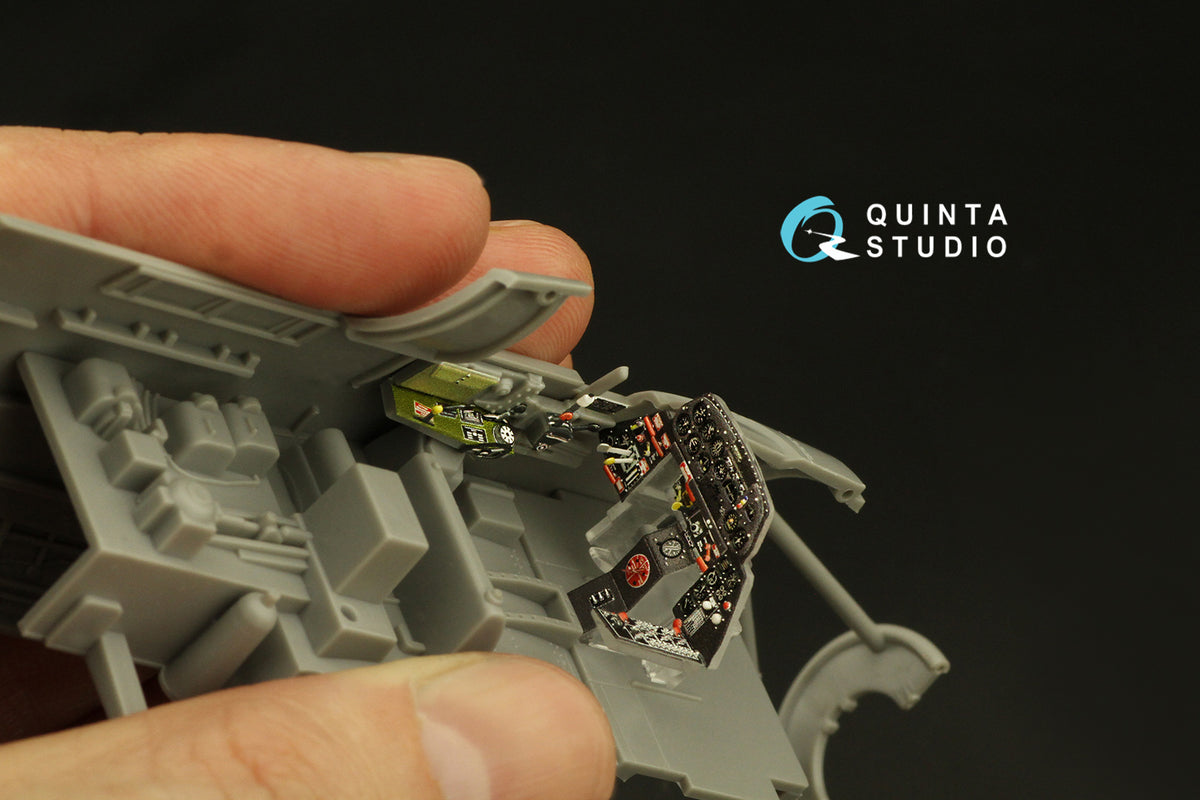Grumman TBM-3 Avenger 3D-Printed coloured Interior on decal paper (designed to be used with Academy and Accurate Miniature kits)
