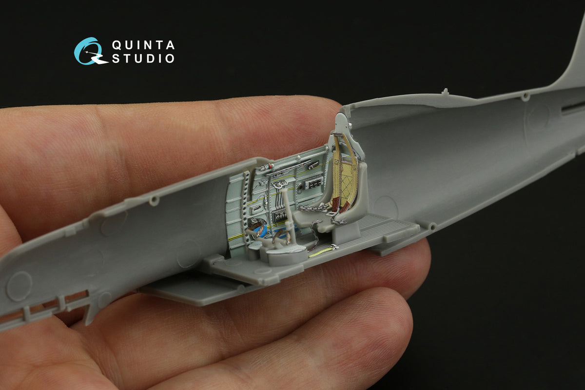 Macchi C.205 Veltro 3D-Printed coloured Interior on decal paper (designed to be used with Hasegawa and Italeri kits)