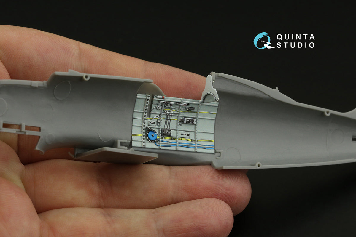 Macchi C.205 Veltro 3D-Printed coloured Interior on decal paper (designed to be used with Hasegawa and Italeri kits)