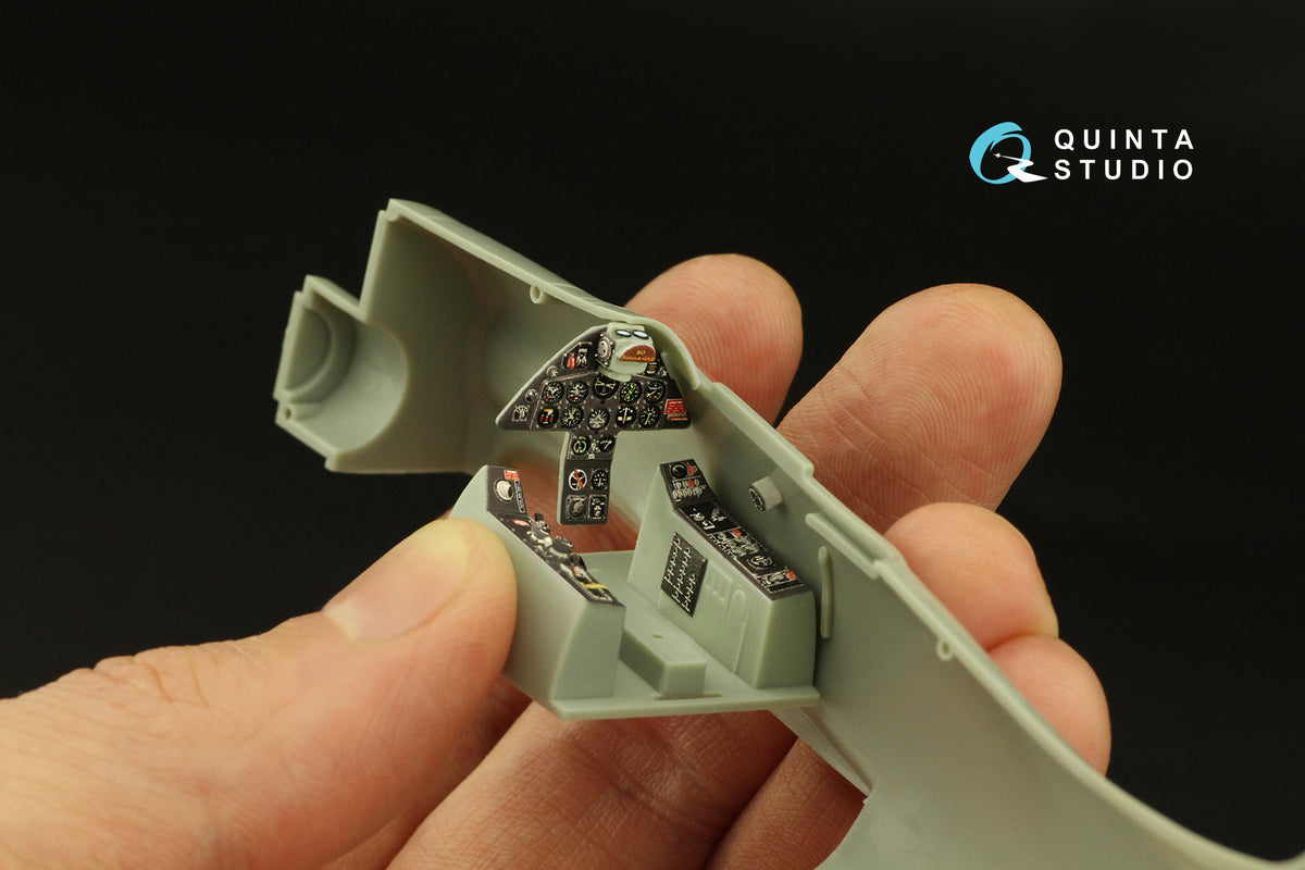 Grumman F8F-1 Bearcat (3D-Printed) & coloured Interior on decal paper(designed to be used with Academy kits)