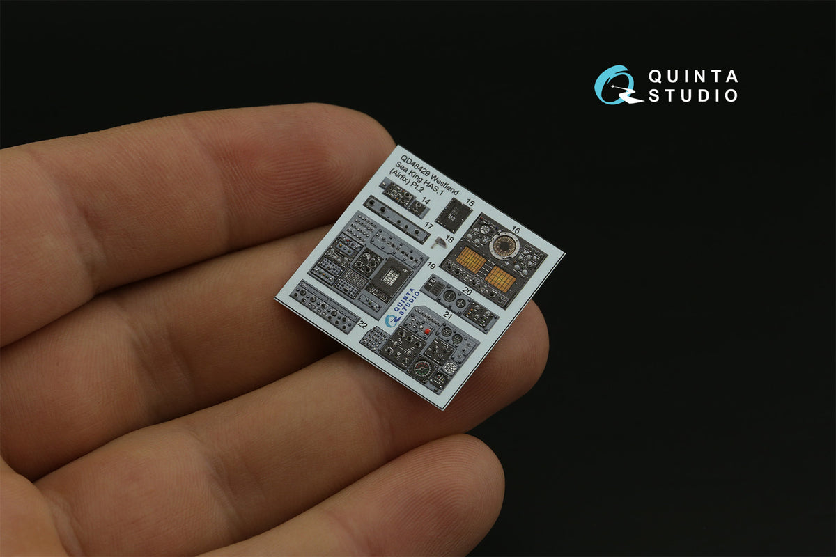 Westland Sea King HAS.1 3D-Printed coloured Interior on decal paper (designed to be used with Airfix kits)