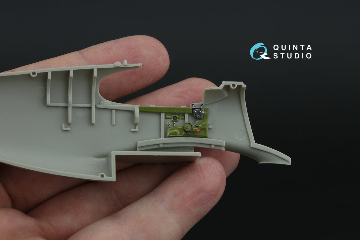 North-American P-51A 3D-Printed coloured Interior on decal paper (designed to be used with Academy and Accurate Miniatures kits)
