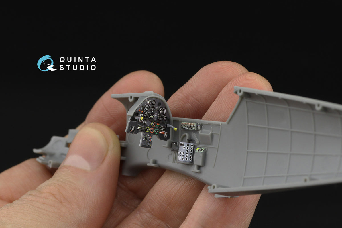 Messerschmitt Bf-109E-3/4 3D-Printed & coloured Interior on decal paper (designed to be used with Hobby Boss kits)