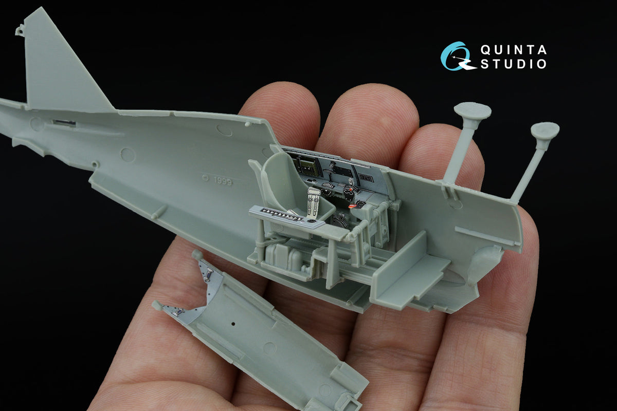 Grumman F3F-2 3D-Printed & coloured Interior on decal paper (designed to be used with Academy and Accurate Miniatures kits)