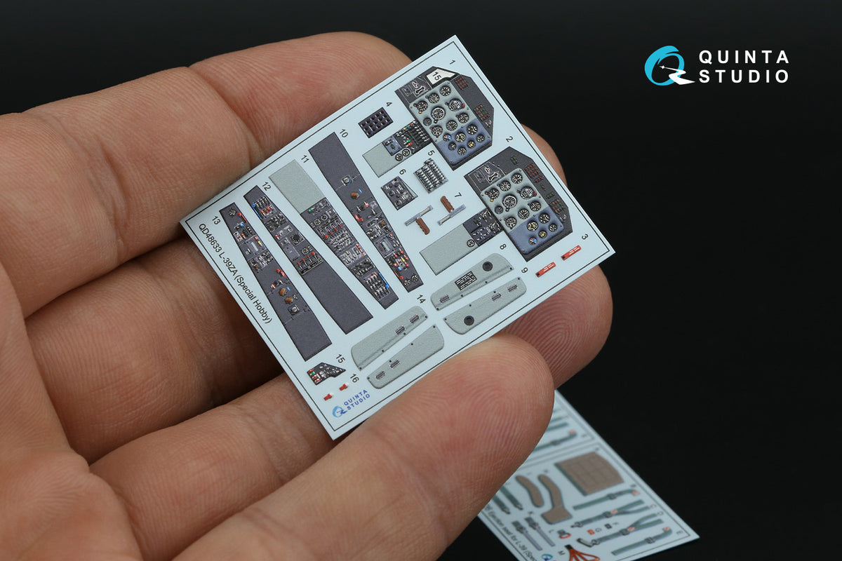 Aero L-39ZA 3D-Printed & coloured Interior on decal paper (designed to be used with Special Hobby kits)