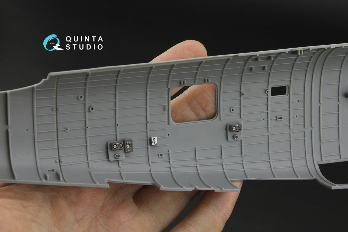 Consolidated B-24D/Consolidated B-24J Liberator. Nose, central and rear compartments. 3D-Printed & coloured Interior on decal paper (designed to be used with Hobby Boss kits)
