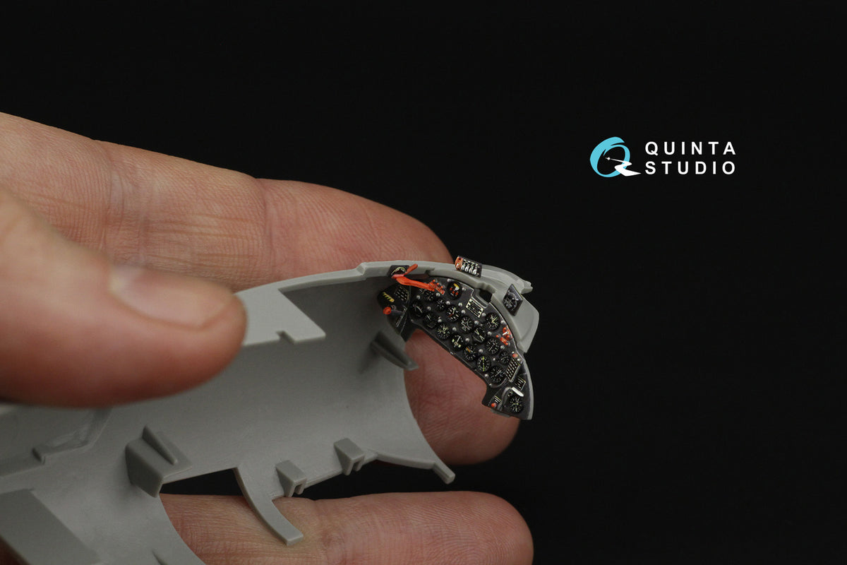 Grumman F9F-2 Panther 3D-Printed & coloured Interior on decal paper (designed to be used with Trumpeter kits)
