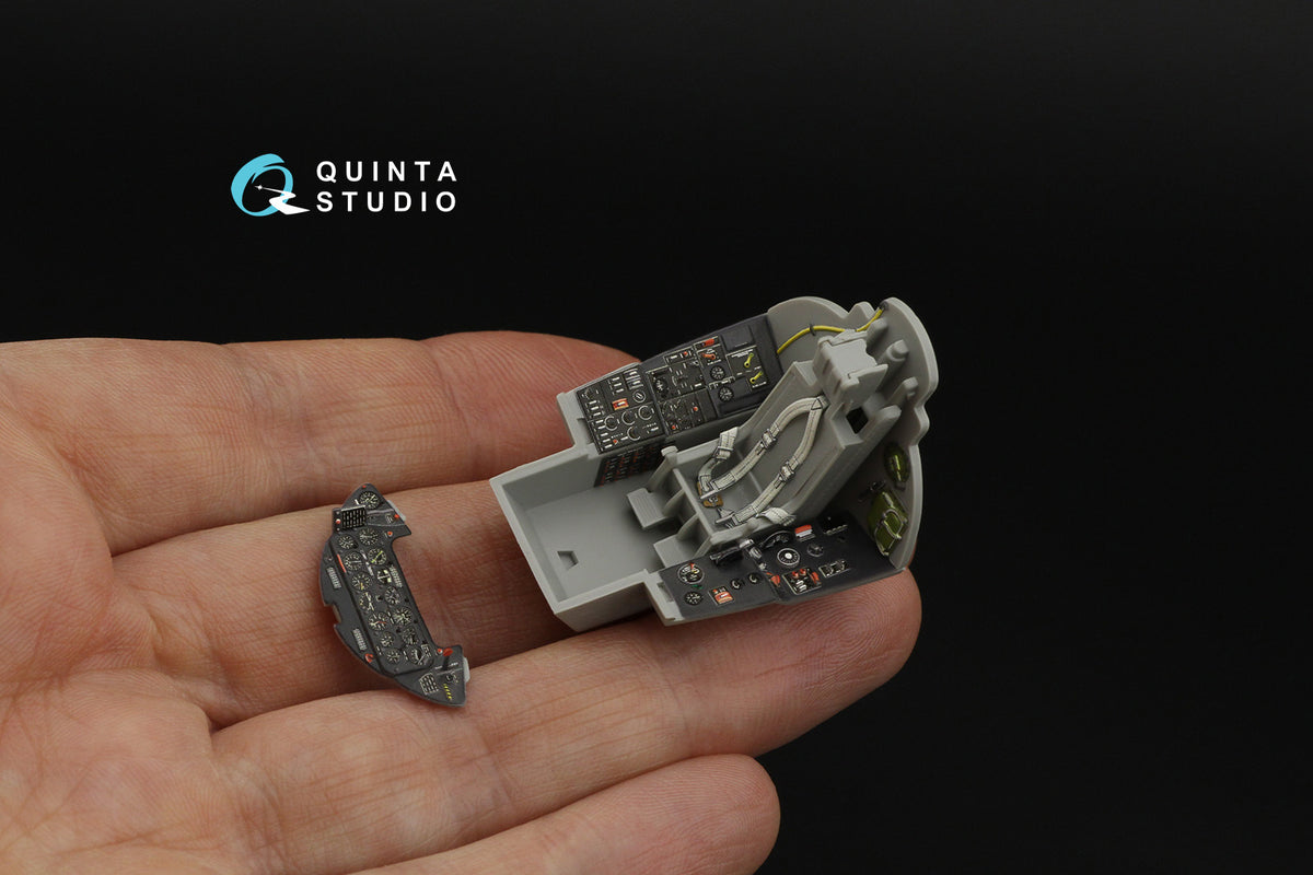 Grumman F9F-3 Panther 3D-Printed & coloured Interior on decal paper (designed to be used with Trumpeter kits)