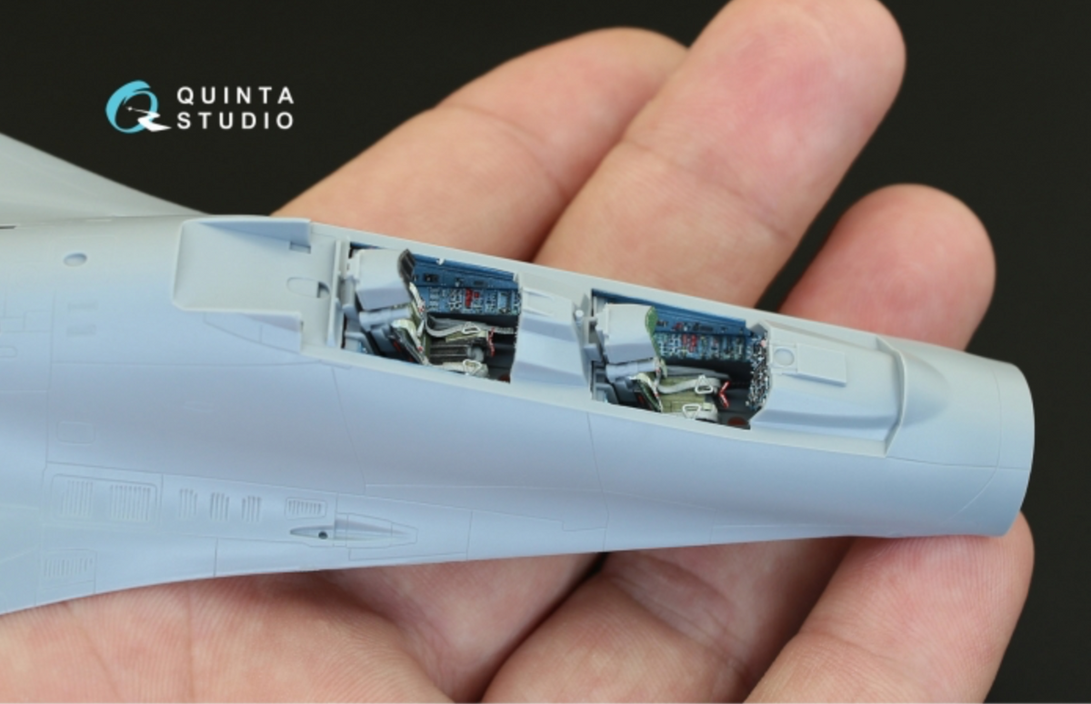 Sukhoi Su-27UB 3D-Printed coloured Interior on decal paper (designed to be used with Zvezda kits)