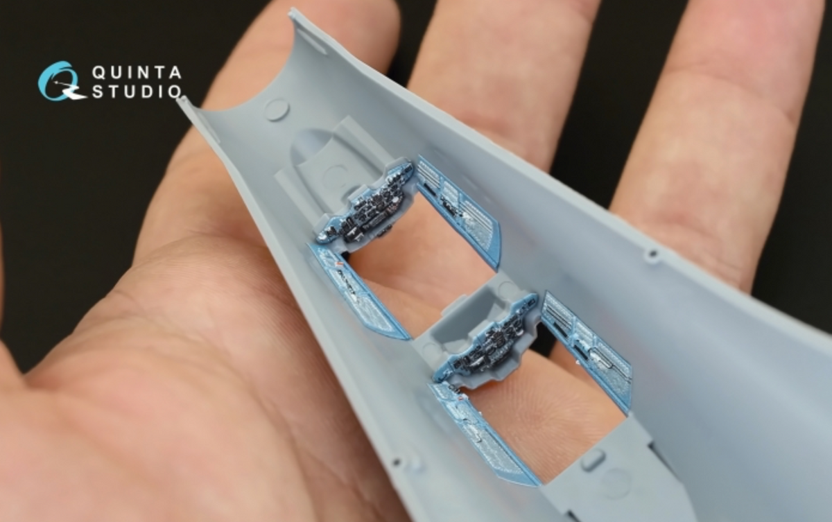 Sukhoi Su-27UB 3D-Printed coloured Interior on decal paper (designed to be used with Zvezda kits)