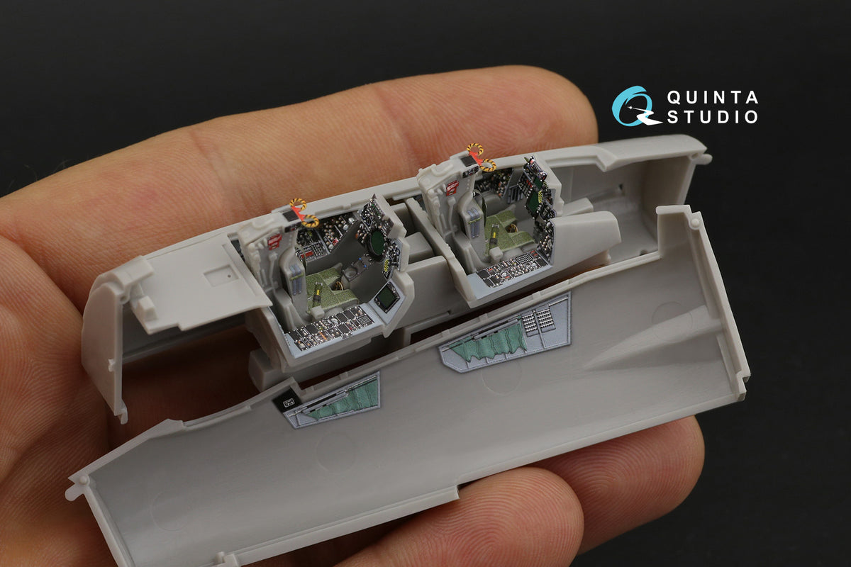 Grumman F-14A Tomcat 3D-Printed coloured Interior on decal paper (designed to be used with Hasegawa kits)
