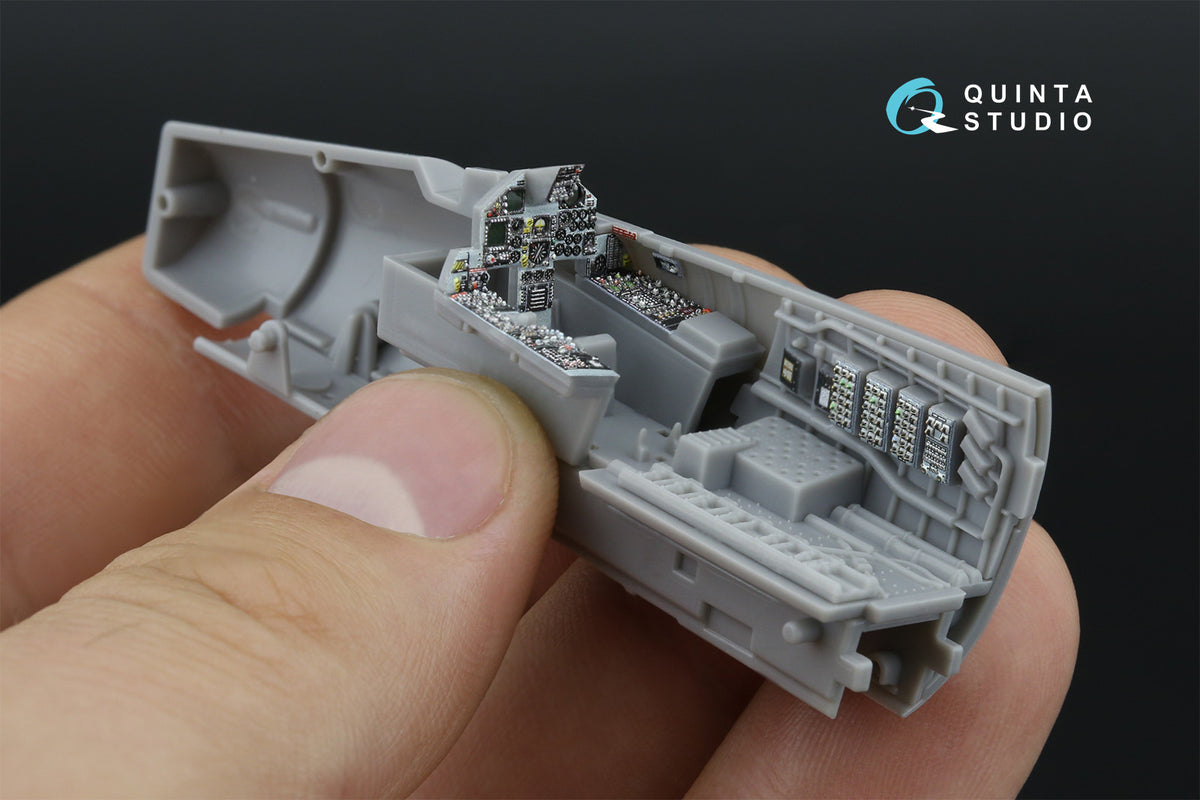 McDonald F-15C Late/F-15J Eagle Late 3D-Printed coloured Interior on decal paper (designed to be used with Fine Molds kits)