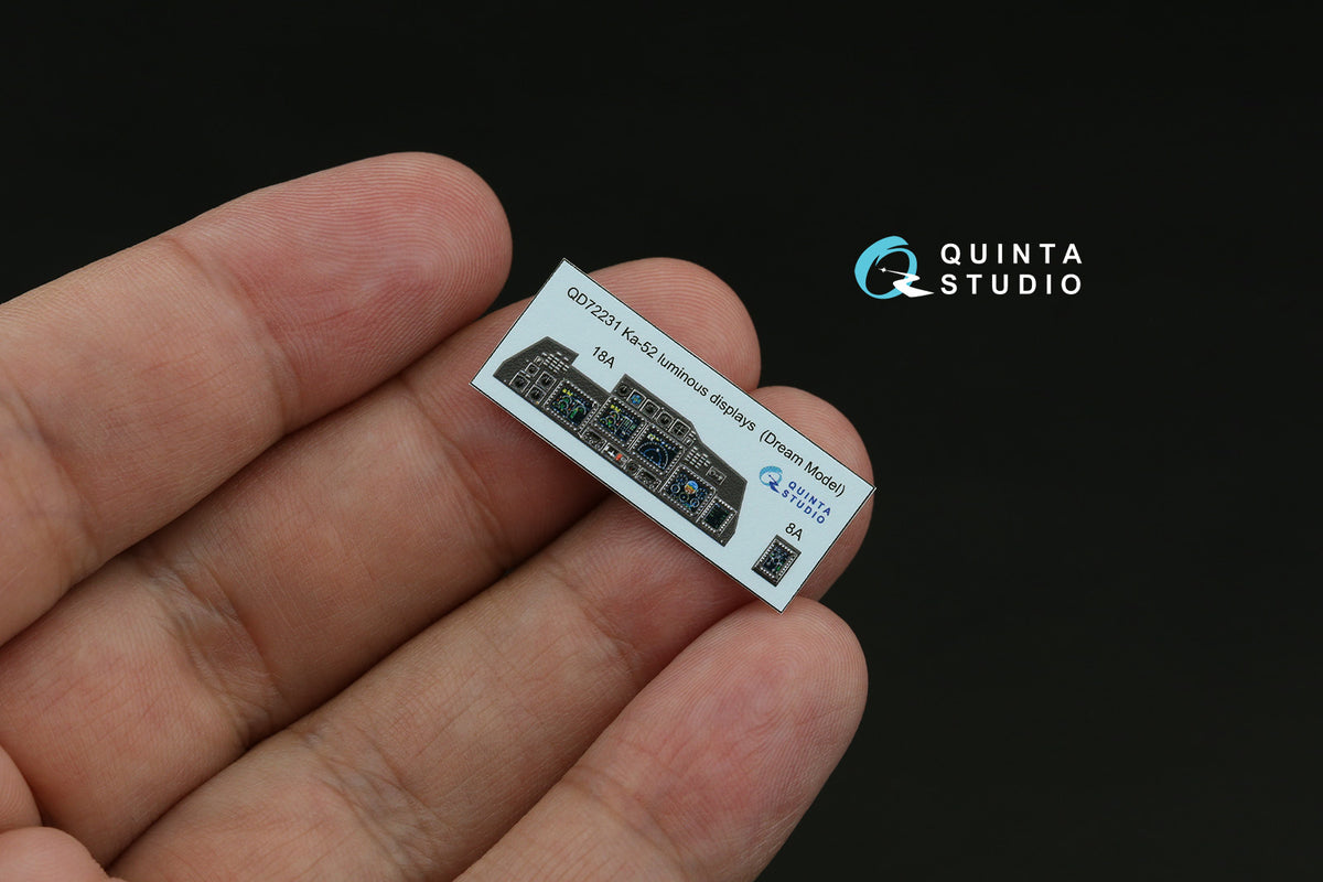 Kamov Ka-52 luminous displays upgrade for QD+72229 set only (designed to be used with Dream Model and Quinta Studio kits)