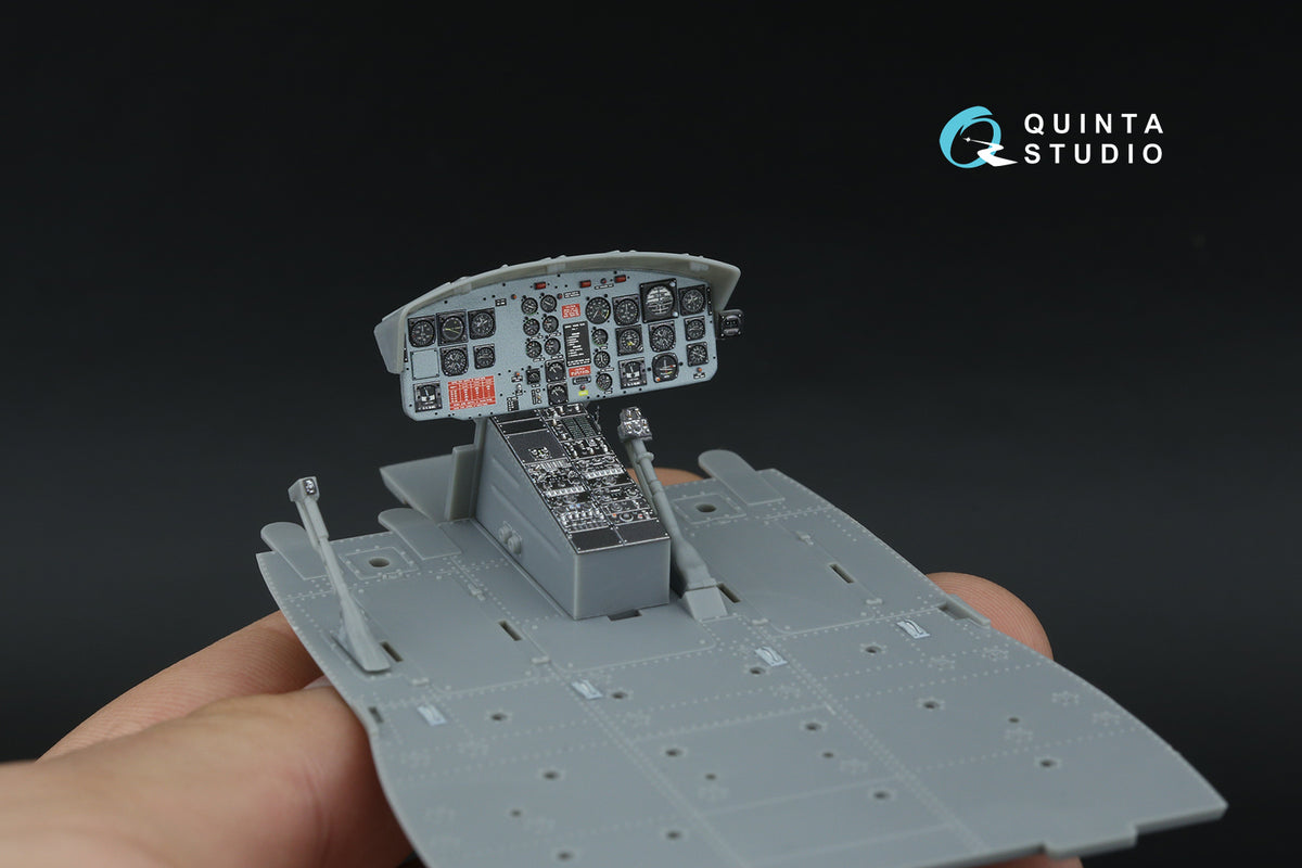Bell UH-1B 3D-Printed & coloured Interior on decal paper (designed to be used with Trumpeter kits) (Small version)