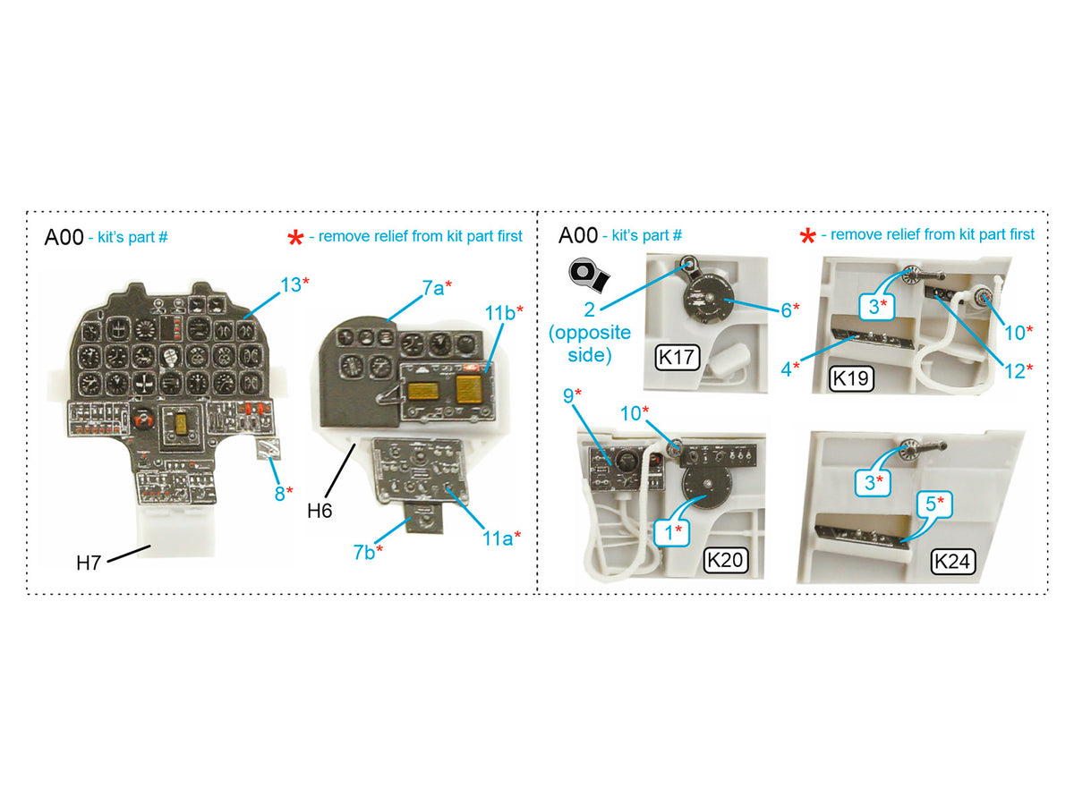 North-American F-82G Twin Mustang 3D-Printed coloured Interior on decal paper (designed to be used with Modelsvit kits) (SMALL VERSION)