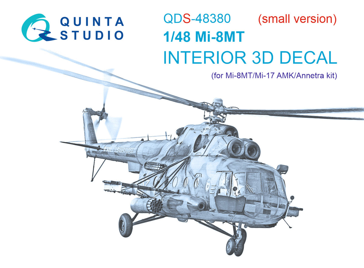 Mil Mi-8MT 3D-Printed coloured Interior on decal paper (designed to be used with Avant Garde kits) (SMALL VERSION)