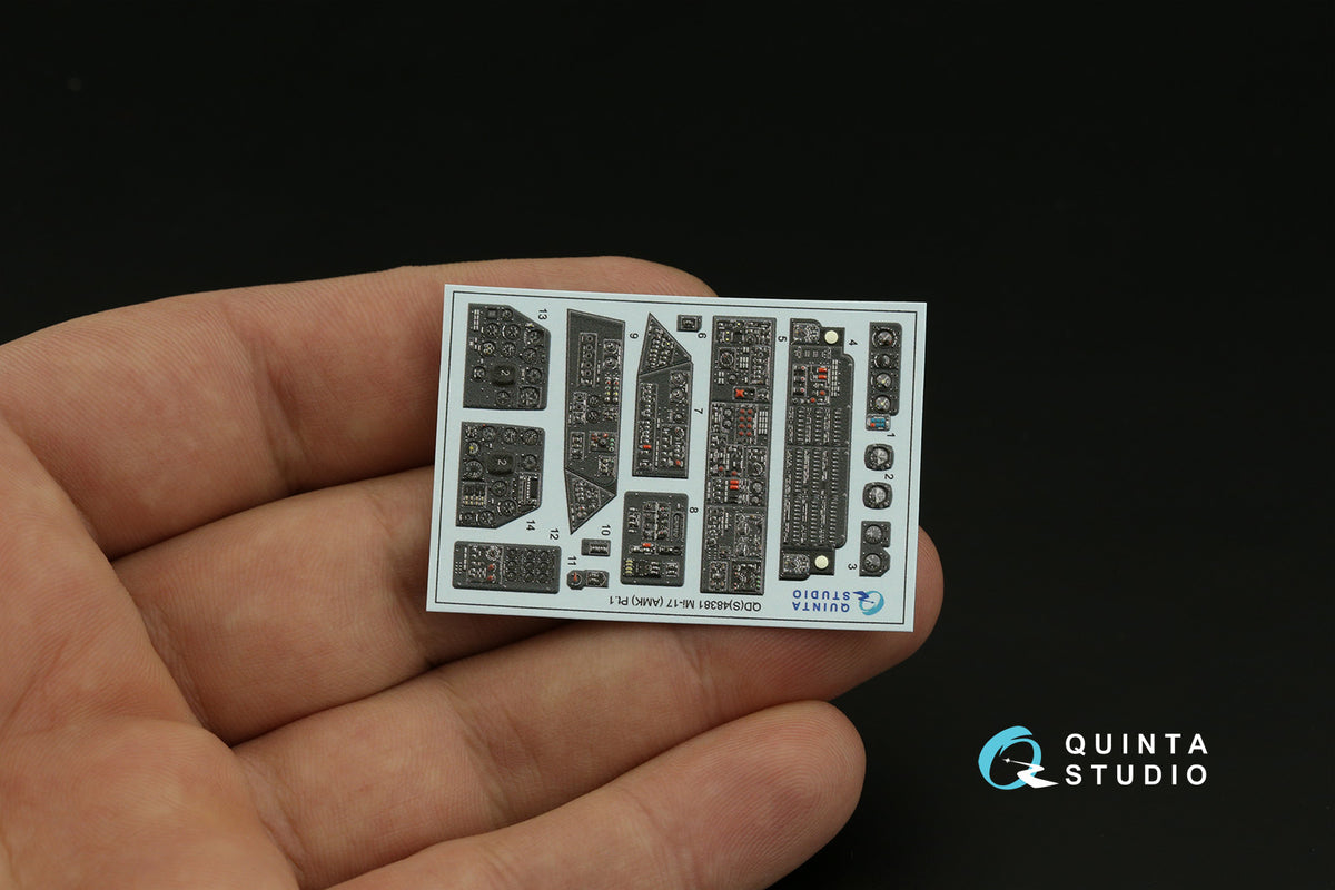Mil Mi-17 (3D-Printed) & coloured Interior on decal paper(designed to be used with Avant Garde kits) (SMALL VERSION)