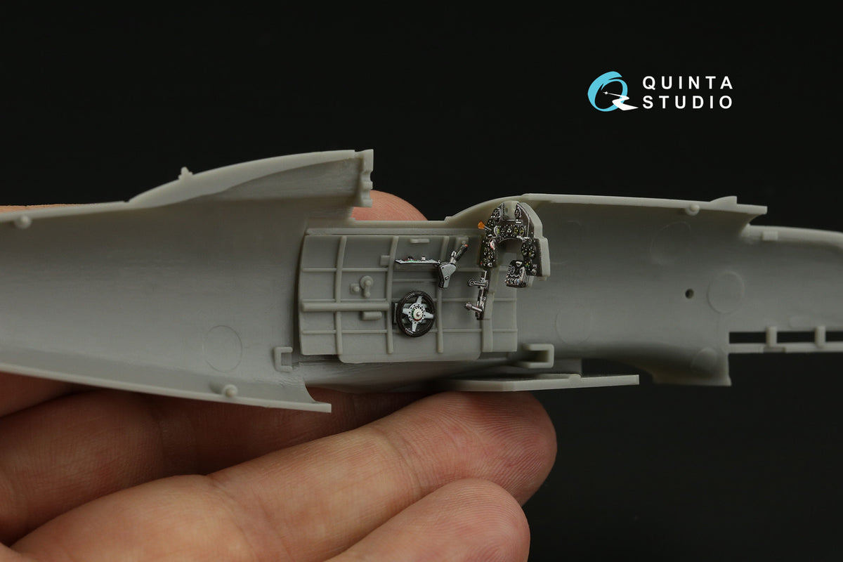 Macchi C.202 Folgore Late 3D-Printed coloured Interior on decal paper (designed to be used with Eduard and Hasegawa kits) (Small version)